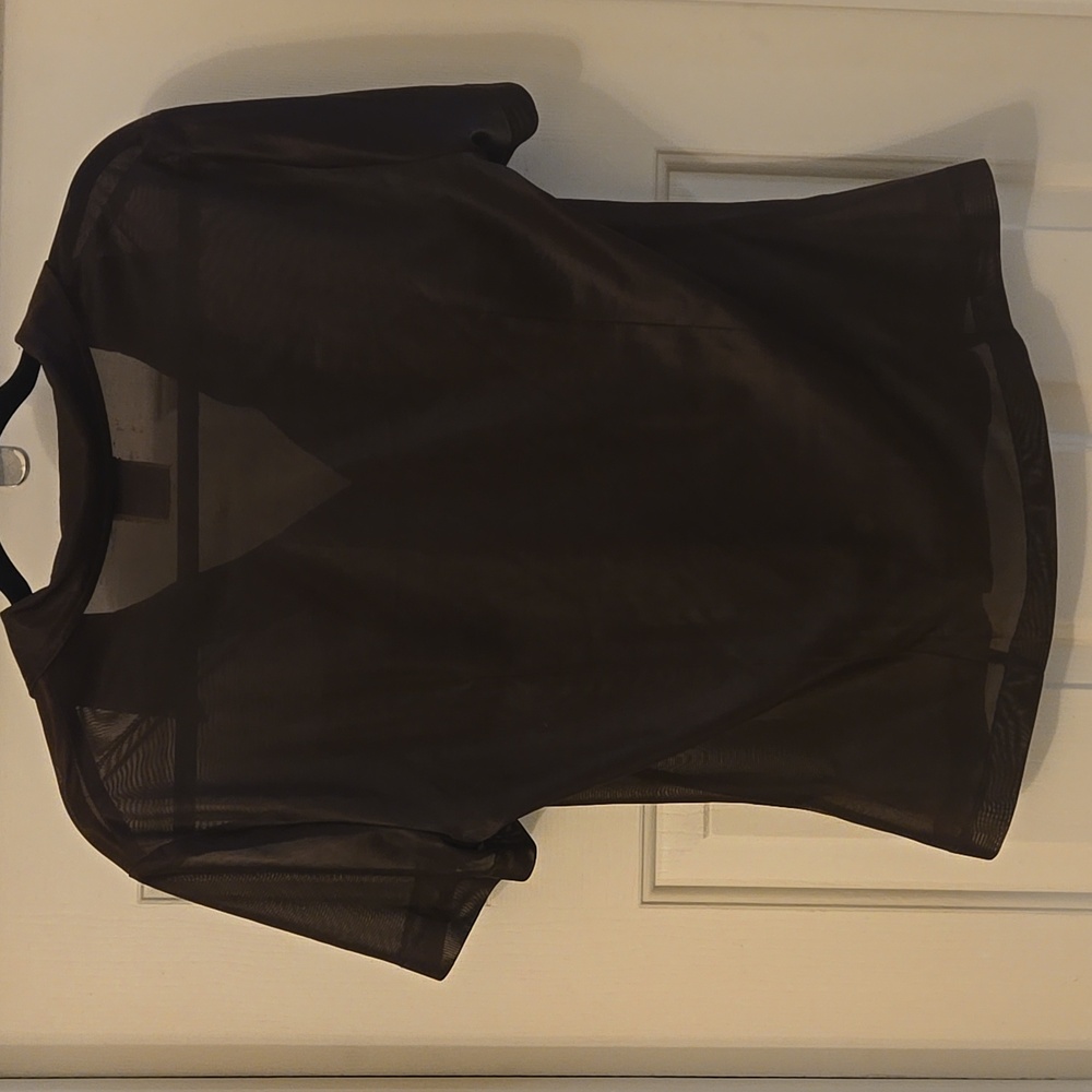 Authentic Vintage Dolce & Gabbana Sheer and Shiny Dark Brown Button Down Shirt - Picture 2 of 9